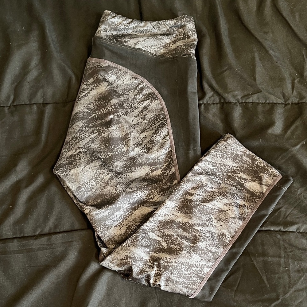 Asics Gray and Black Capris